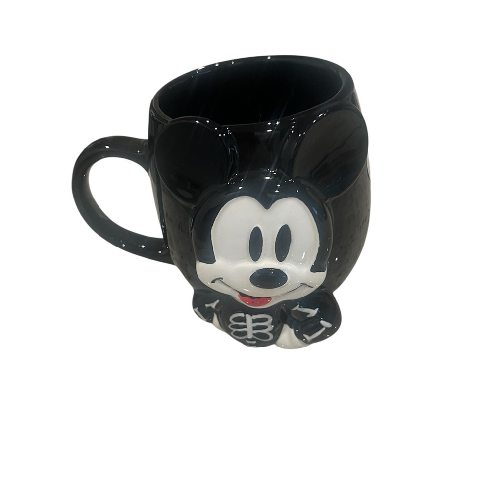 Disney  Halloween Black and White Skelton Mikey mouse 3d mug